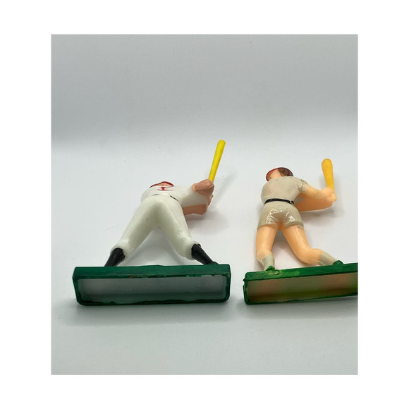 Baseball Vintage Cake Topper Figures Woman Man White Red Bat League of their Own - Picture 3 of 6